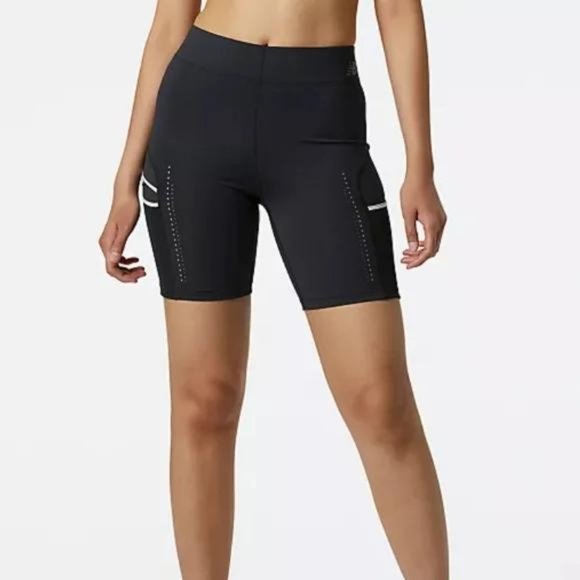 NEW BALANCE WOMENS Q SPEED UTILITY FITTED SHORTS - Picture 2 of 4